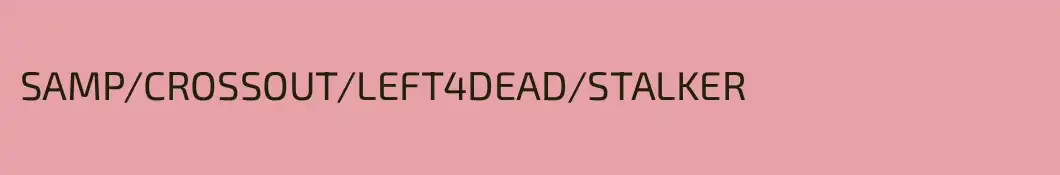 SAMP\CROSSOUT\LEFT4DEAD\STALKER
